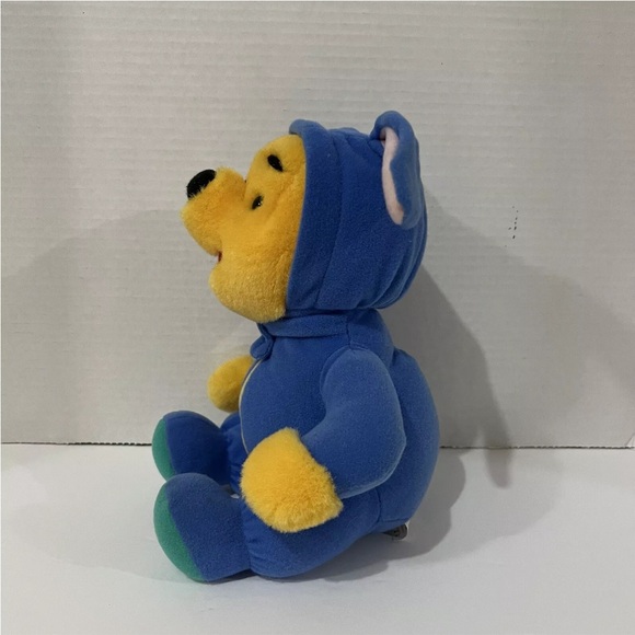 Vintage Disney Mattel 1996 Easter Bunny Winnie The Pooh Bear Plush Toy 9” - Picture 2 of 7
